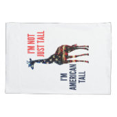 Giraffe Flag Amerika Kissenbezug (Rückseite)
