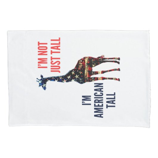 Giraffe Flag Amerika Kissenbezug (Vorderseite)