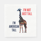 Giraffe Flag Amerika Serviette (Vorderseite)