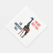 Giraffe Flag Amerika Serviette (Ecke)