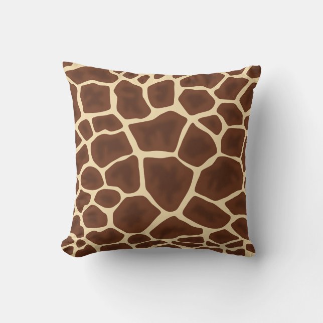 Giraffe Flecken Druck Kissen (Vorderseite)