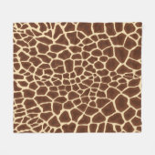Giraffe Flecken Fleecedecke (Vorderseite (Horizontal))