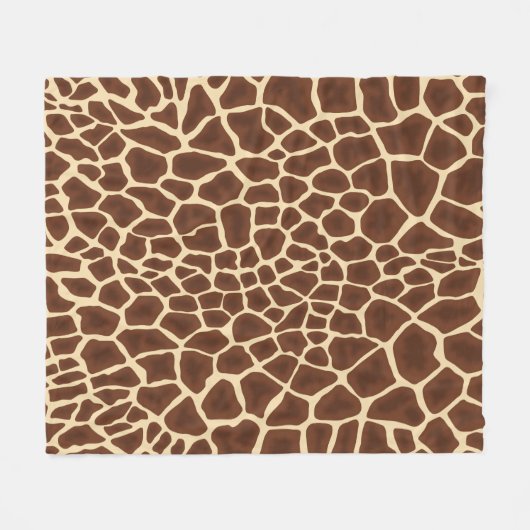 Giraffe Flecken Fleecedecke (Vorderseite (Horizontal))