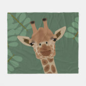 Giraffe Fleece Blanket (Vorderseite (Horizontal))