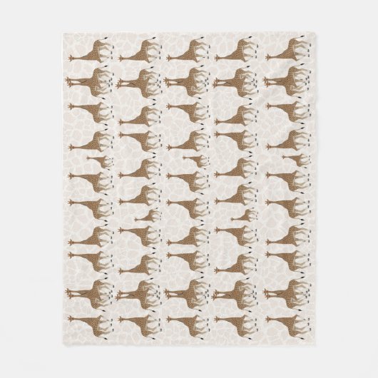Giraffe Fleece Blanket (Vorderseite)