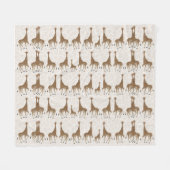 Giraffe Fleece Blanket (Vorderseite (Horizontal))