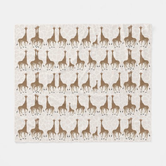 Giraffe Fleece Blanket (Vorderseite (Horizontal))