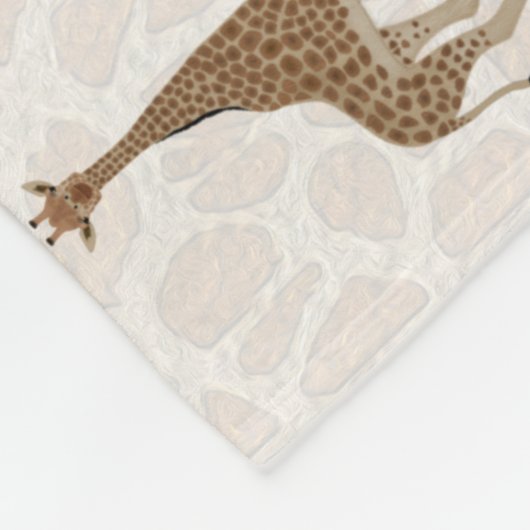 Giraffe Fleece Blanket (Ecke)