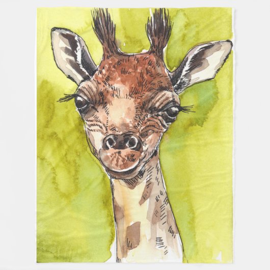 Giraffe Fleecedecke (Vorderseite)