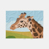 Giraffe Fleecedecke (Vorderseite (Horizontal))