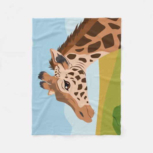 Giraffe Fleecedecke (Vorderseite)