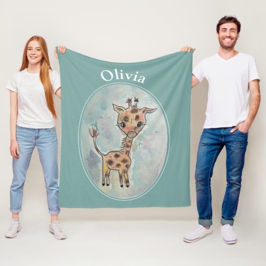 Giraffe Fleecedecke (Beispiel)