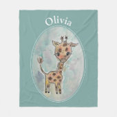 Giraffe Fleecedecke (Vorderseite)