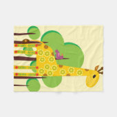 Giraffe Fleecedecke (Vorderseite (Horizontal))
