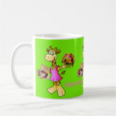 Giraffe Floral Green Tasse (Links)