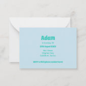 Giraffe Forrest Fun Party Einladung - Vier Sitze (Rückseite)