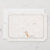 Giraffe Foto Einladung (Rückseite)