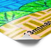 Giraffe - Foto Print (Ecke)