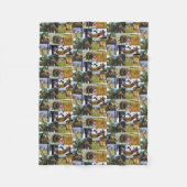 Giraffe-FotoCollage, Fleecedecke (Vorderseite)