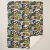 Giraffe-FotoCollage, Sherpadecke (Vorderseite)