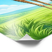 Giraffe Fotodruck (Ecke)