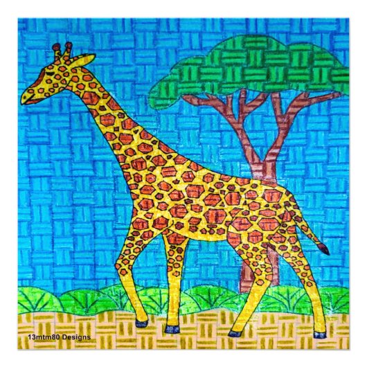 Giraffe - Fotodruck (Vorne)