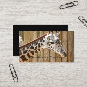 Giraffe Fotograf Business Cards Visitenkarte