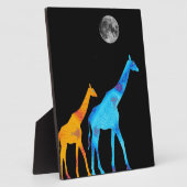 Giraffe Fotoplatte (Seite)