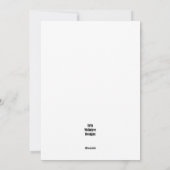 Giraffe Frohe Weihnachtskarte Feiertagskarte (Rückseite)