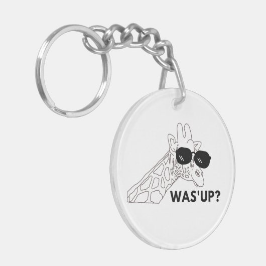 Giraffe Funny Schlüsselanhänger (Vorderseite links)