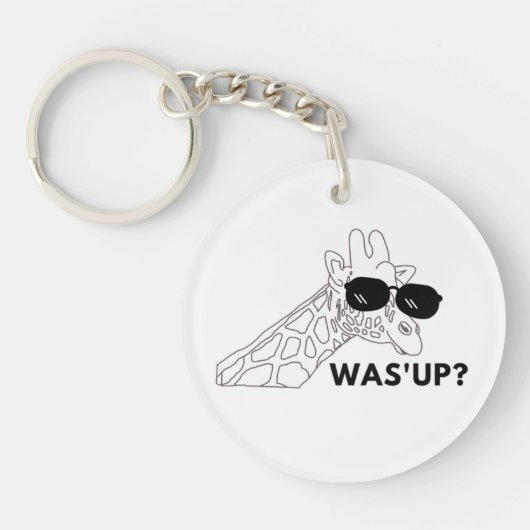 Giraffe Funny Schlüsselanhänger (Vorderseite)