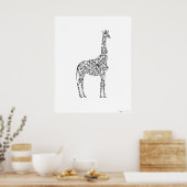 GIRAFFE - FUNNY TIERPOSTER POSTER (Küche)