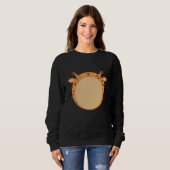 Giraffe Funny Zoo Animals Runde Giraffen Sweatshirt (Vorne ganz)