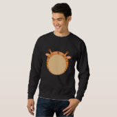 Giraffe Funny Zoo Animals Runde Giraffen Sweatshirt (Vorne ganz)