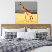 Giraffe für Afrikanische Tiere Leinwanddruck (Insitu (Schlafzimmer))