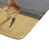Giraffe für Afrikanische Tiere Schneidebrett (Ecke)
