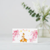 Giraffe für Buchanfragen Begleitkarte (Stehend Vorderseite)