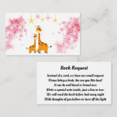 Giraffe für Buchanfragen Begleitkarte (Vorne/Hinten)