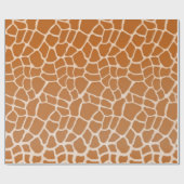 Giraffe Fur Charming Wild Animal Print Geschenkpapier (Flach)