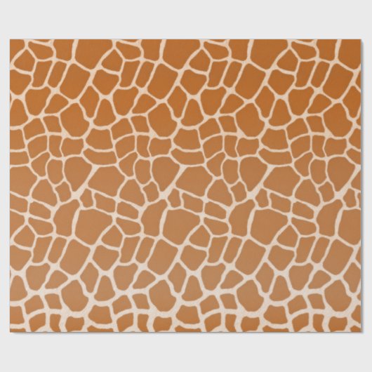 Giraffe Fur Charming Wild Animal Print Geschenkpapier (Flach)