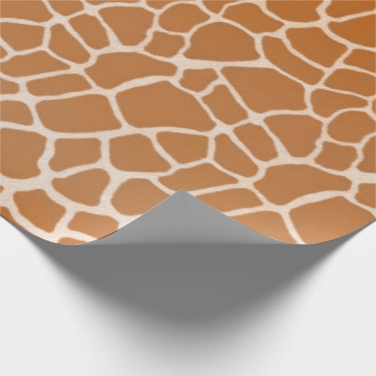 Giraffe Fur Charming Wild Animal Print Geschenkpapier (Ecke)