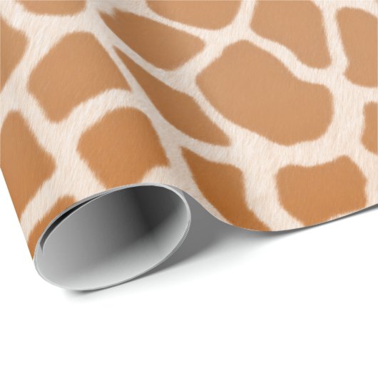 Giraffe Fur Charming Wild Animal Print Geschenkpapier (Rolleneckpunkt)