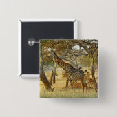 Giraffe für Erwachsene und Jugendliche, Giraffa Button (Vorne & Hinten)