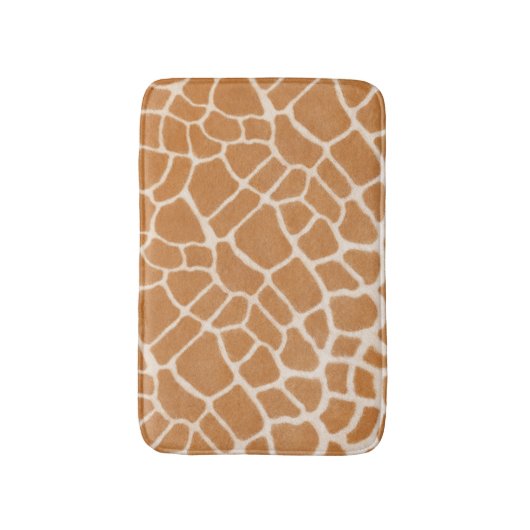 Giraffe Fur Exotic Animal Print Badematte (Vorderseite Vertikal)