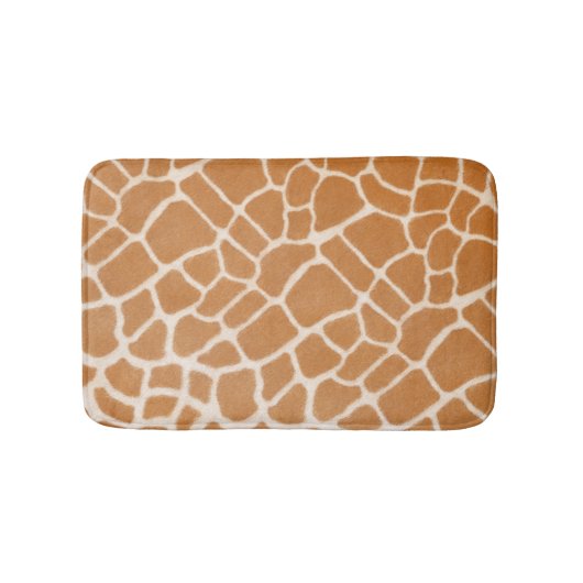 Giraffe Fur Exotic Animal Print Badematte (Vorderseite)