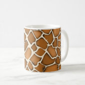 Giraffe Fur Gemustert Print Kaffeetasse (VorderseiteRechts)