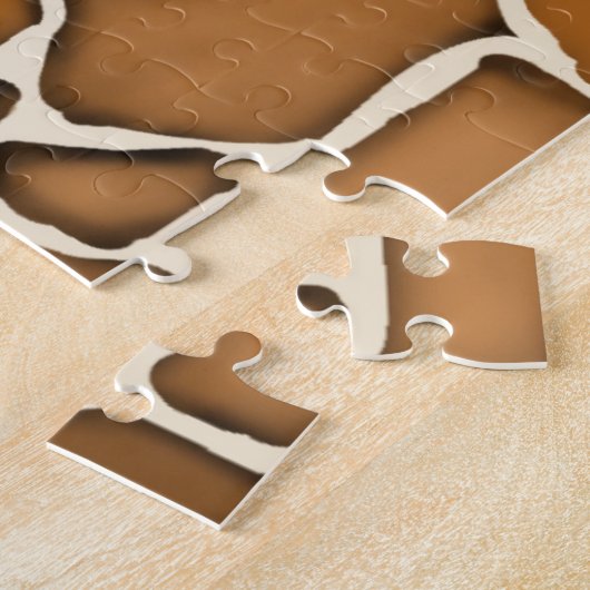 Giraffe Fur Gemustert Print Puzzle (Seite)