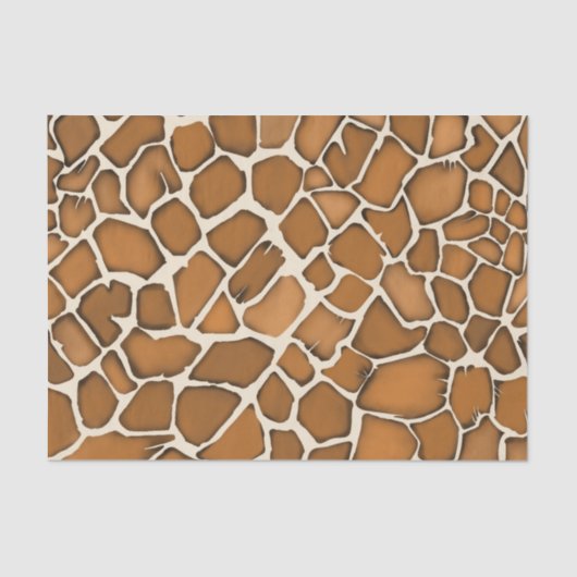 Giraffe Fur Gemustert Print Seidenpapier (Vorderseite)