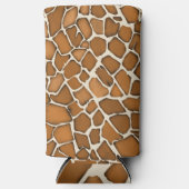 Giraffe Fur Gemustert Print Selters Dosenkühler (Vorderseite)