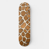 Giraffe Fur Gemustert Print Skateboard (Vorderseite)